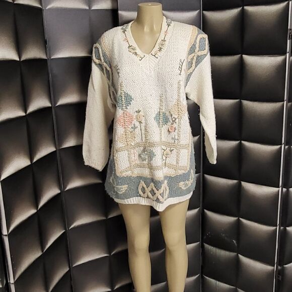 Vintage cover size knit sweater - Picture 3 of 8